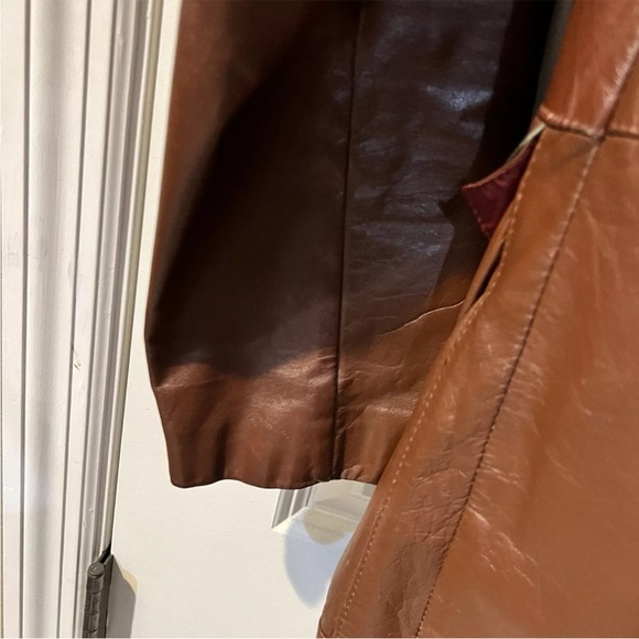 Sears The Leather Shop Jacket Flannel Lining 1970s Vintage Size 40 Winter Coat - Picture 10 of 11
